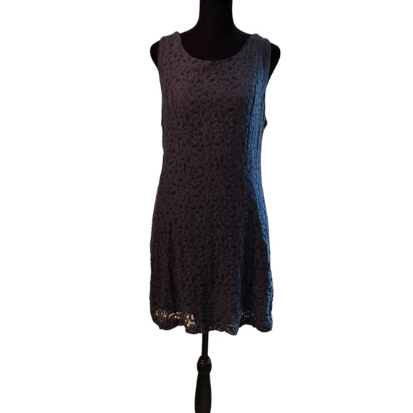 Navy Blue Lace Dress - Picture 1 of 6